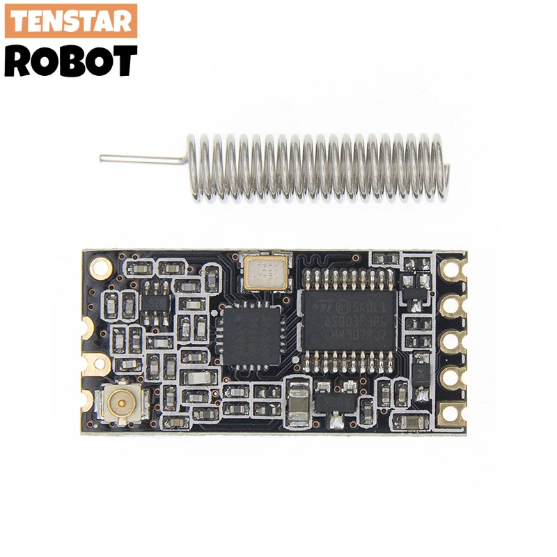 Chip SI4438 de HC-12 433Mhz, módulo de puerto serie inalámbrico de 1000m con antena, reemplaza Bluetooth
