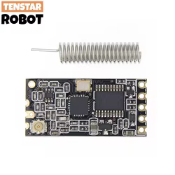 Chip SI4438 de HC-12 433Mhz, módulo de puerto serie inalámbrico de 1000m con antena, reemplaza Bluetooth