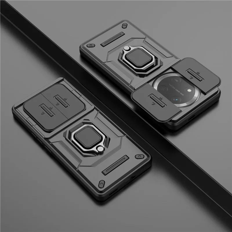 Para Honor X9c Funda Honor Magic7 Lite Funda deslizante Protector de cámara soporte de anillo de parachoques Fundas protectoras de teléfono en Honor X9c Funda - imagen 2