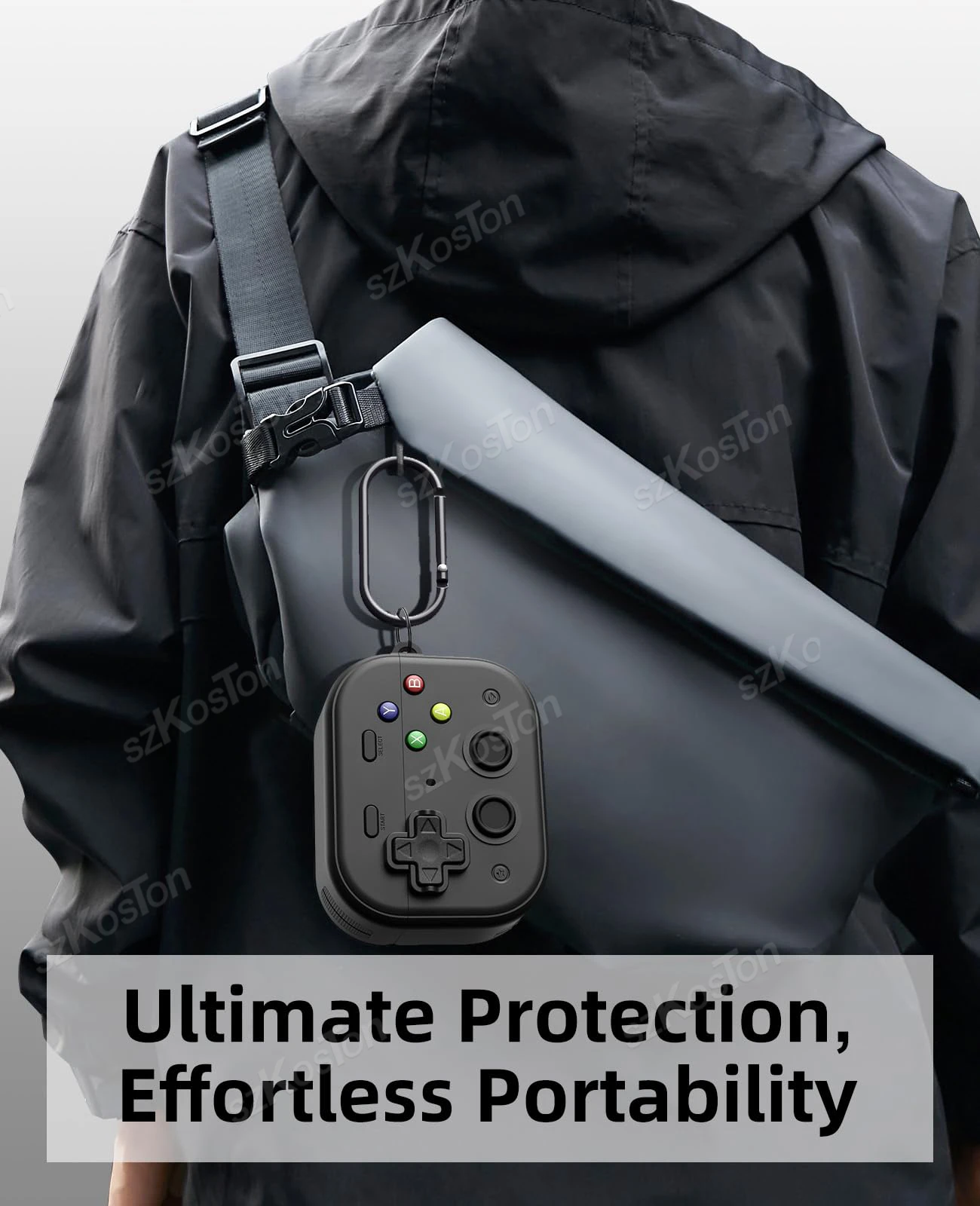 Hard Shell Game Console Design for AirPods Pro 3 Case with Secure Lock Clip Protective Cover for AirPod Pro 3 Accessories - imagen 5