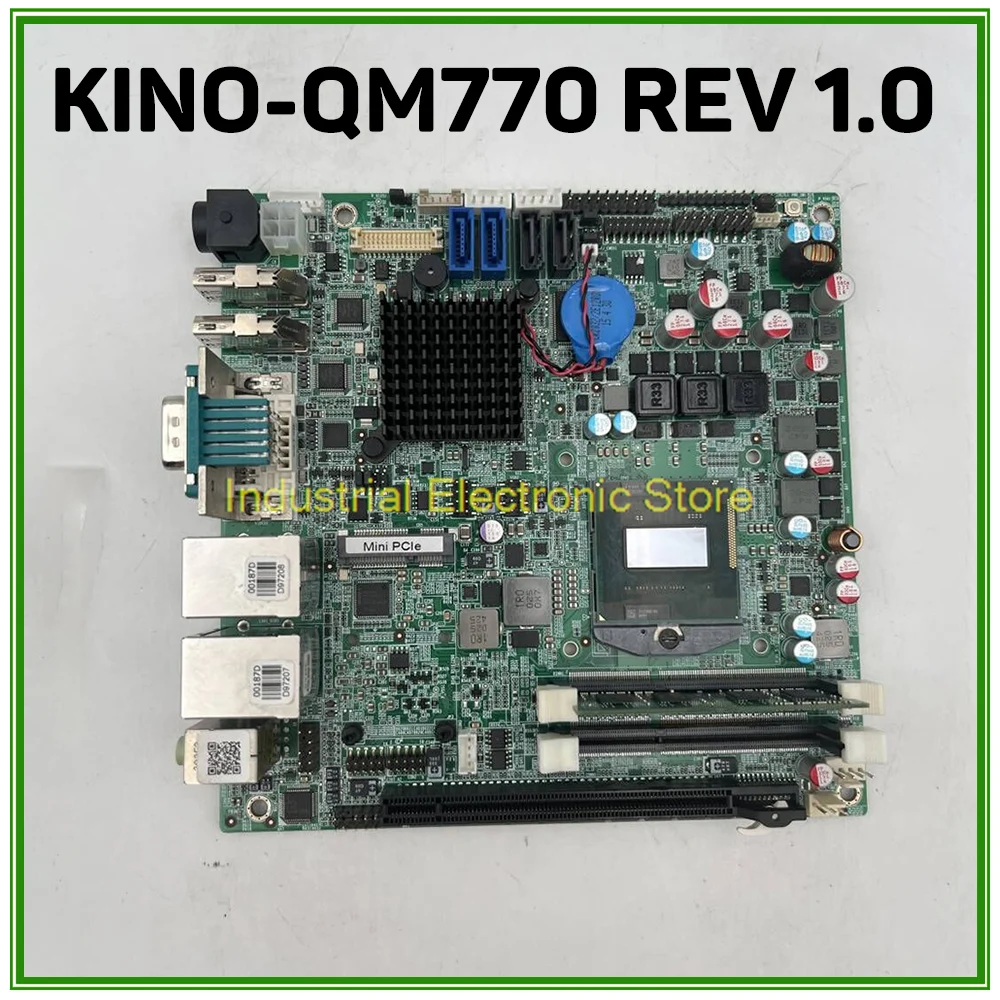 Placa base de ordenador Industrial M-ITX para IEI KINO-QM770-R10 KINO-QM770 - imagen 2