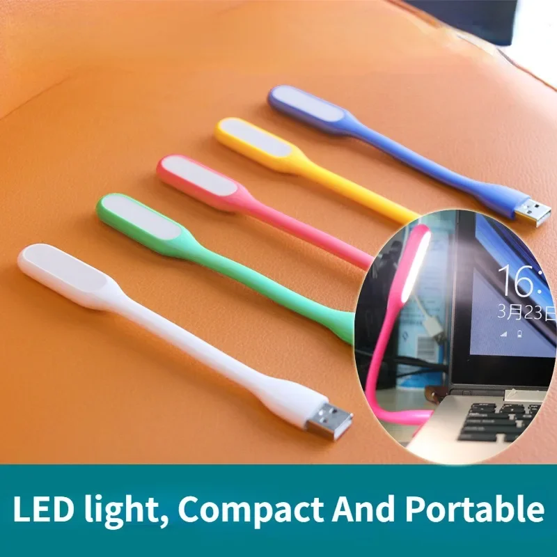 La mini luz nocturna USB con color cálido es compacta y cómoda de llevar. Un banco de energía está disponible - imagen 5