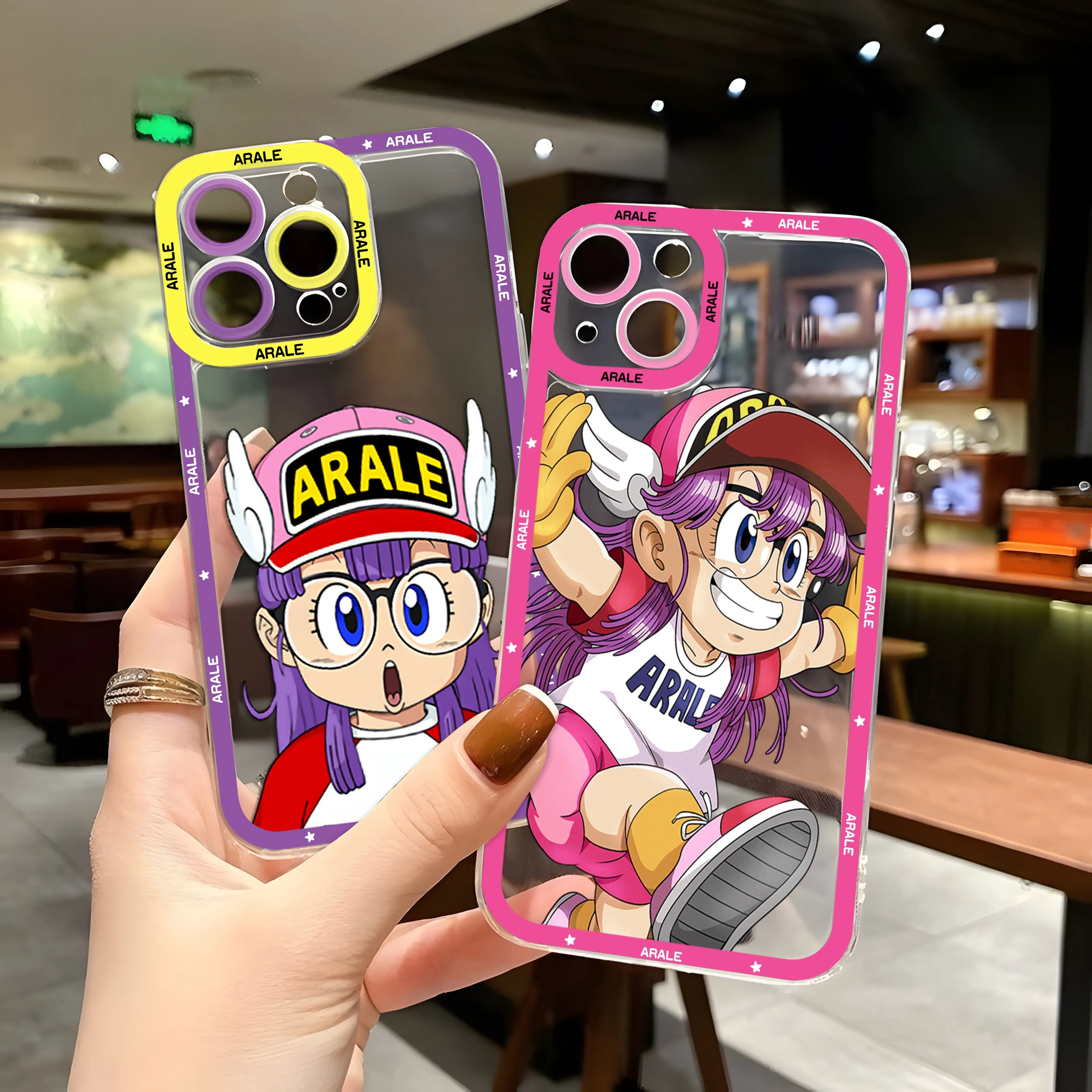 Funda de teléfono de dibujos animados Dr Slump Arale para Samsung S24 S23 S22 S21 S20 S10 FE Note20 Note10 Plus Ultra Lite 5G cubierta de TPU suave transparente - imagen 3