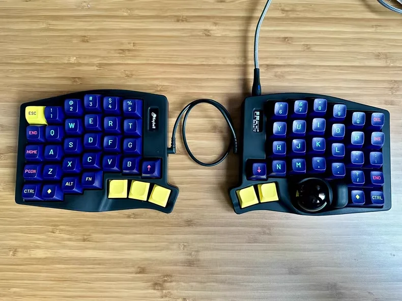Keyball-teclado dividido de 61 teclas, Kit de teclado intercambiable en caliente de modo único, teclado ergonómico personalizado para juegos de oficina