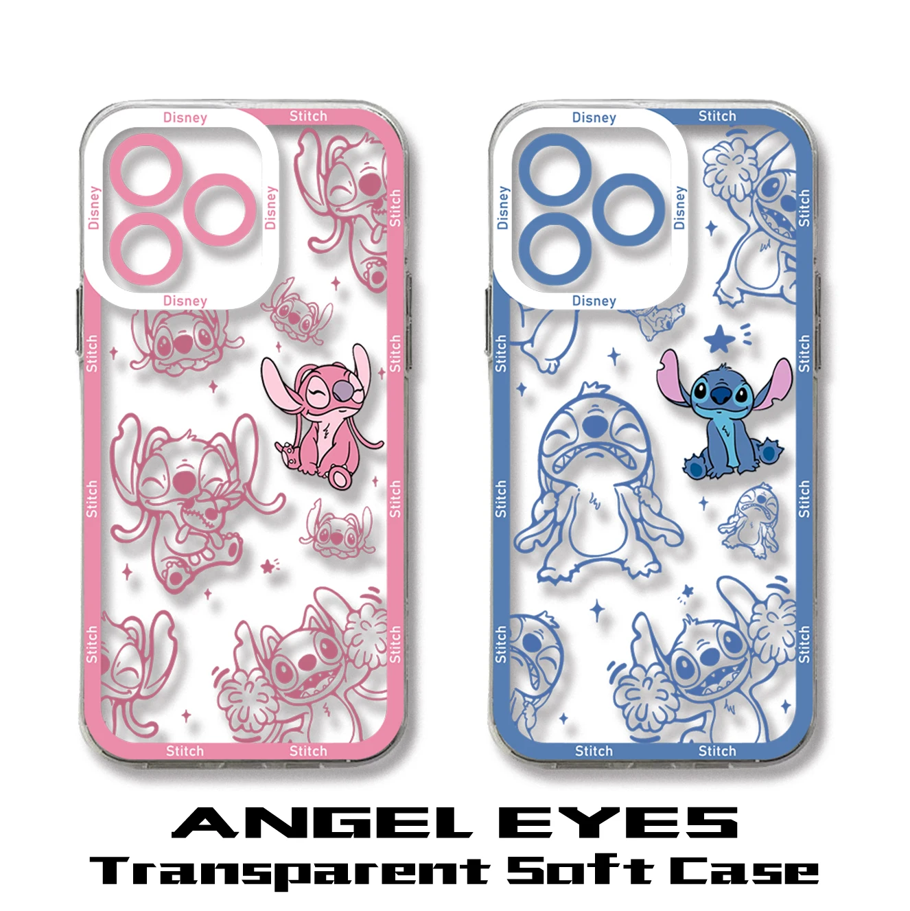 Funda transparente con puntadas de dibujos animados para Samsung A73 A72 A71 A55 A52 A51 A50 A35 A33 A32 A31 A30 A24 A23 A22 A13 A12 A05 5G - imagen 3