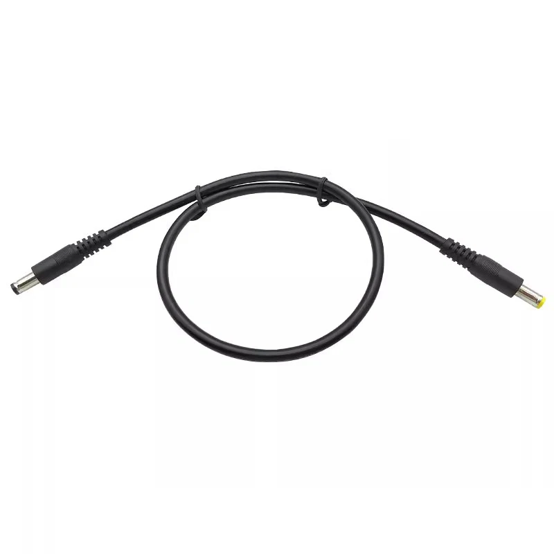 Enchufe de alimentación de CC de 18awg, Cable conector macho de 5,5x2,5mm a 5,5x2,1mm, adaptador CCTV de 12V, 10A, cables de extensión de potencia de 0,5 m/1,5 m - imagen 4