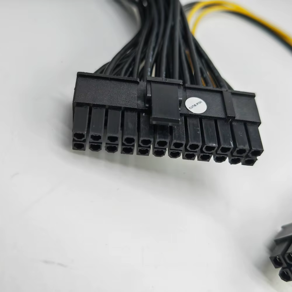 HP Changyou Mini Cable alimentación macho hembra 24+4 pines CPU - imagen 4