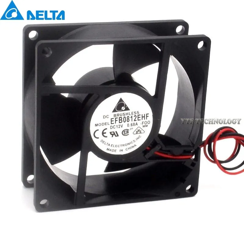 Ventilador de refrigeración para servidor Delta EFB0812EHF -F00 12V 0.68A 8CM 80mm 8032