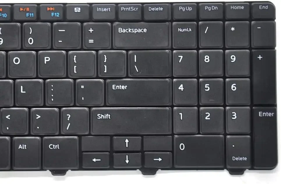 Teclado de repuesto compatible con Dell Inspiron 15R 5010 M5010 M501R N5010 Series Diseño negro EE. UU. - imagen 3