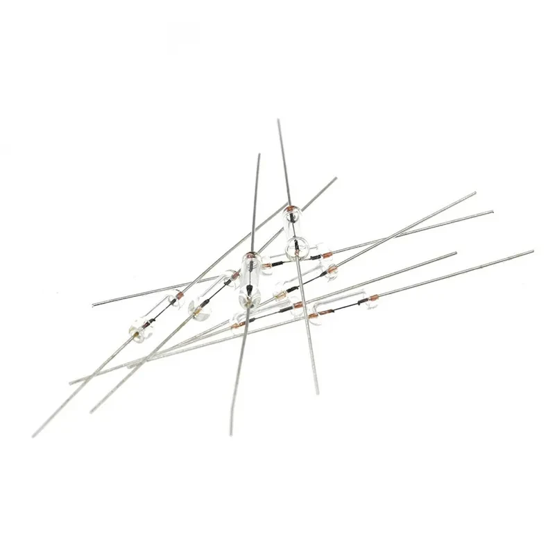 Fusible de cristal rápido Axial con cable de plomo, 100 piezas, 3x10mm, 0.5A/1A/2A/3A/5A, 3x10, 0.5A, 1A, 2A, 3A, 5A