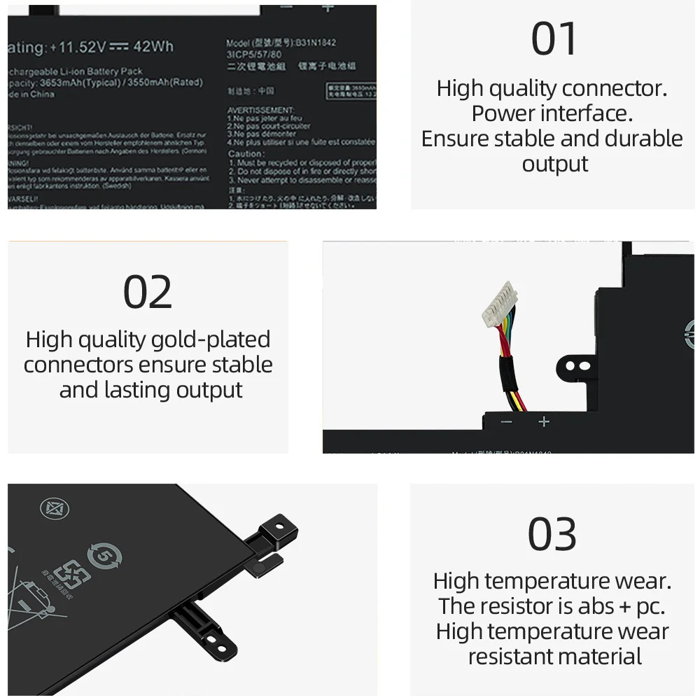 SKOWER B31N1842 batería del ordenador portátil para ASUS VivoBook 15 F513EA K513E KM513UA M513IA S513EA S531F S533UA X513EA X531FA X531FL S513F - imagen 3