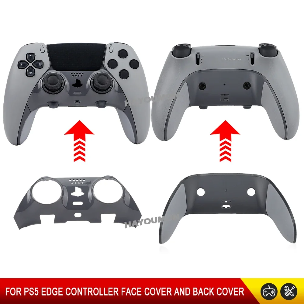 DIY Shell reparación mango controlador funda trasera antisudor antideslizante para PS5 DSE mango cara funda trasera para PS5 Edge accesorio
