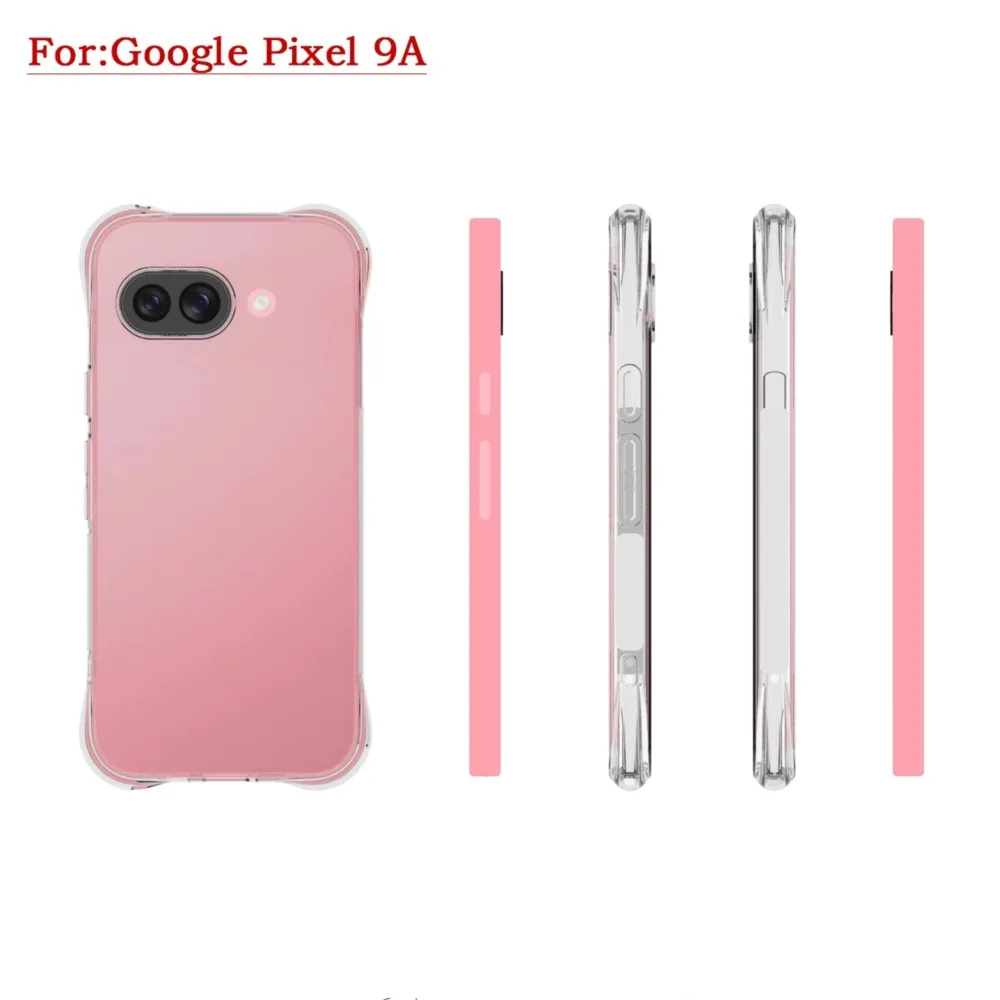 Funda de silicona transparente anticaída para Google Pixel 9A, Funda transparente para Google Pixel9A 9 A - imagen 4