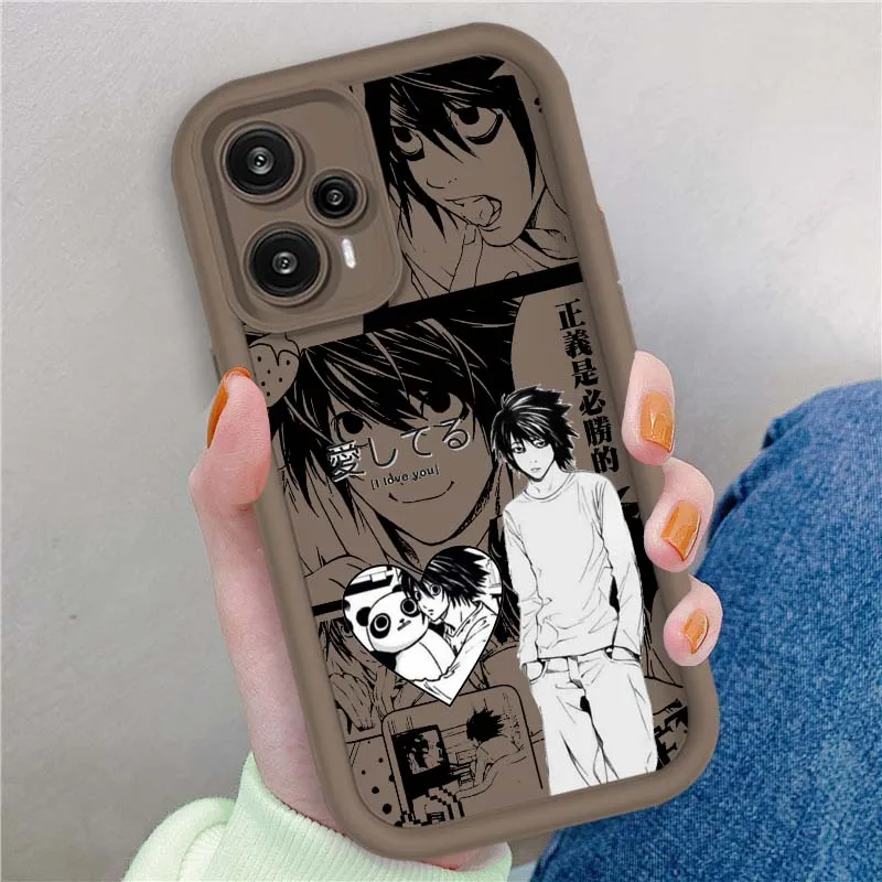 L Lawliet muerte para Xiaomi Poco X3 X4 X5 X6 X7 C65 C75 M4 M5 M5S F6 F4 F5 Pro GT NFC ojo escalera funda de teléfono - imagen 4