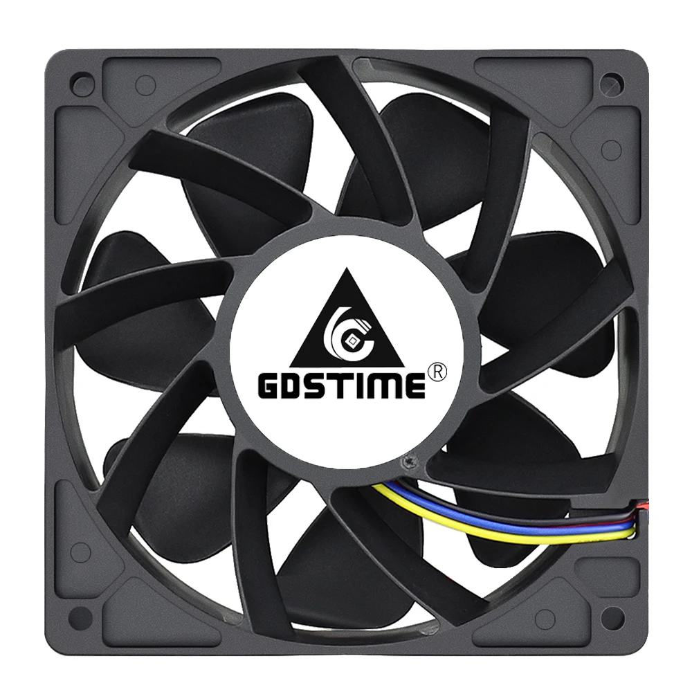 Gdstime-ventilador de refrigeración de doble bola para estación de trabajo, dispositivo de ventilación de 1 y 2 piezas, 120MM, 120x38mm, cc 12V, 24V, 48V - imagen 3