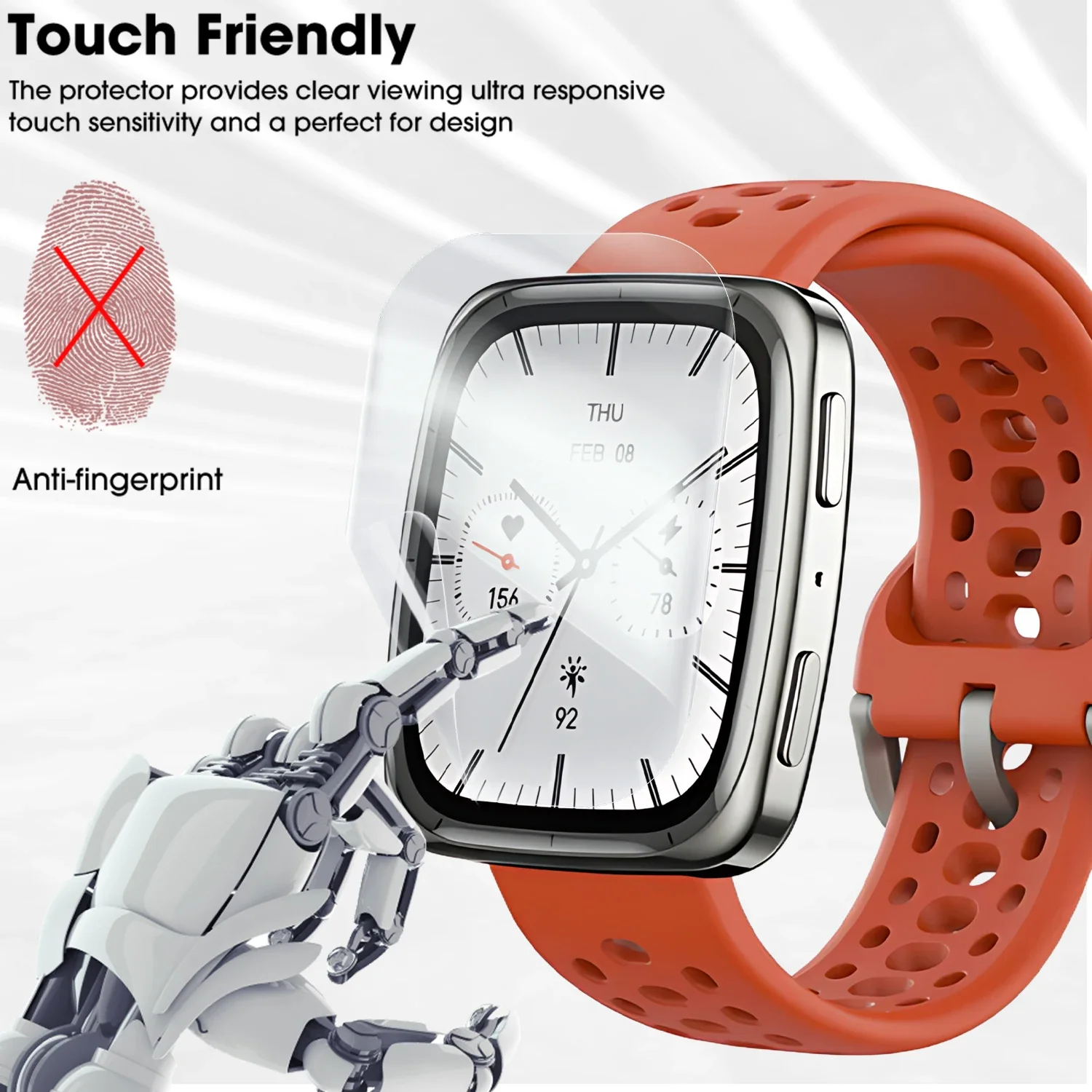 Protector de pantalla de TPU suave para reloj inteligente Amazfit Active 2, películas de hidrogel antiarañazos para Amazfit Active 2 Square, 1-5 uds. - imagen 3