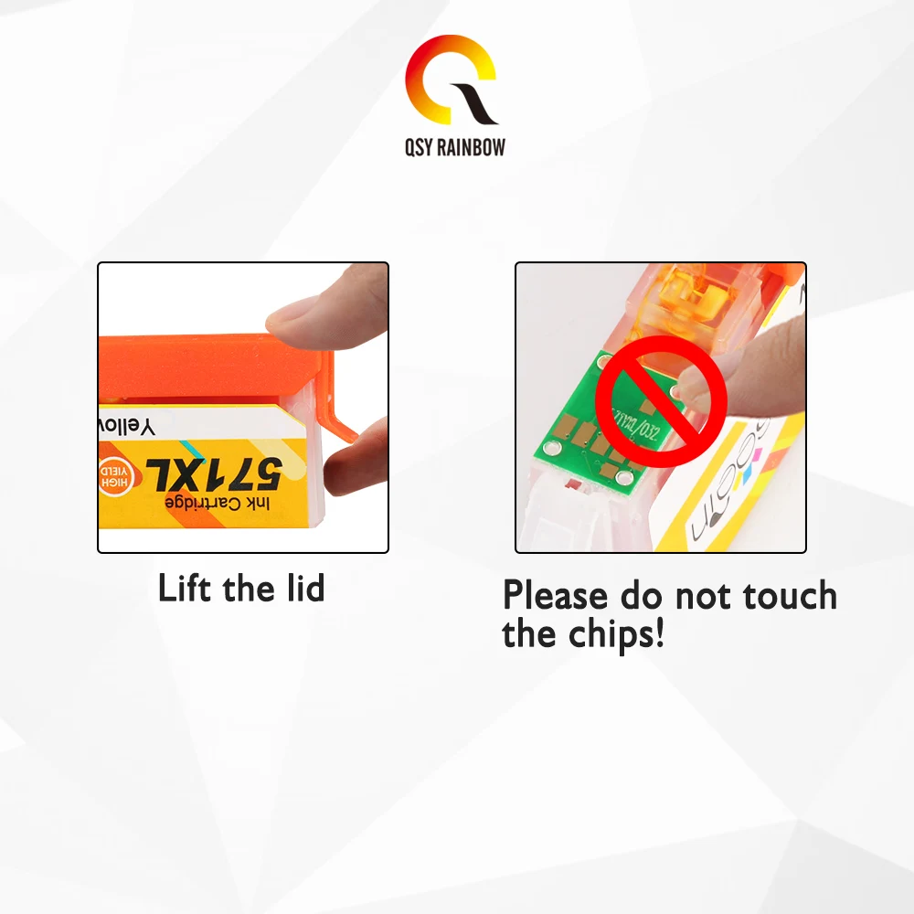 Cartucho de tinta QSYRAINBOW PGI 570 CLI 571 para impresora Canon 570XL 571XL Compatible con PIXMA MG7750 MG7751 MG7752 MG7753 TS8050 8051 - imagen 4