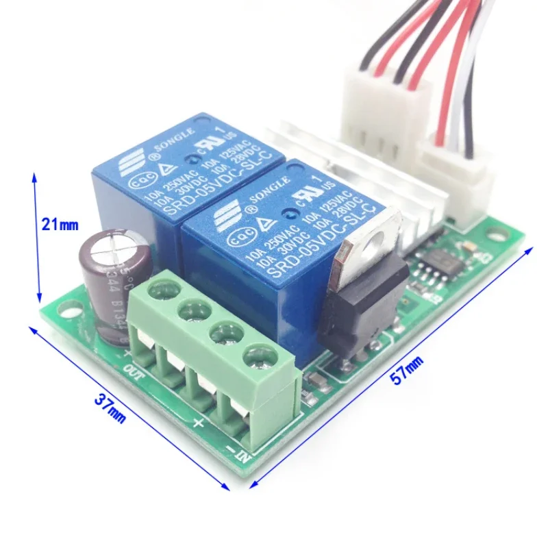 Controlador de velocidad del Motor de CC PWM 6V 12V 24V interruptor de avance y retroceso controlador de Motor de varilla de empuje eléctrica 3A - imagen 5