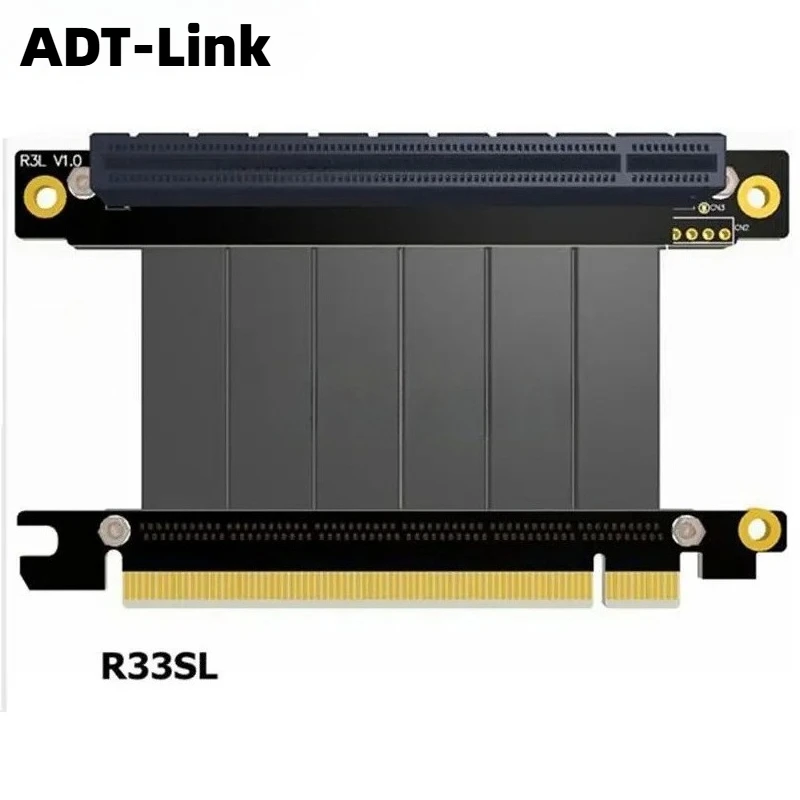 Gen3.0 PCI-E 16x a 16x 3,0 Cable elevador 5cm 10cm 20cm 30cm 40cm 50cm PCI-Express Pcie X16 adaptador GPU de vídeo Vertical de ángulo recto - imagen 2