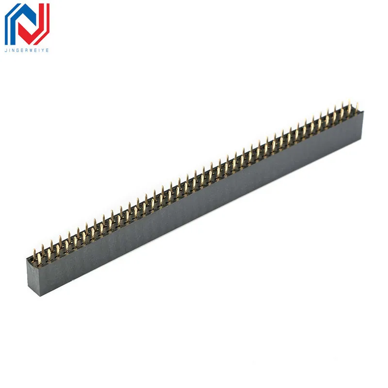 10 Uds 2,54mm 2x2/3/4/5/6/8/10/12/16/20/40 Pin hembra recta doble fila Pin encabezado tira conector PCB - imagen 5
