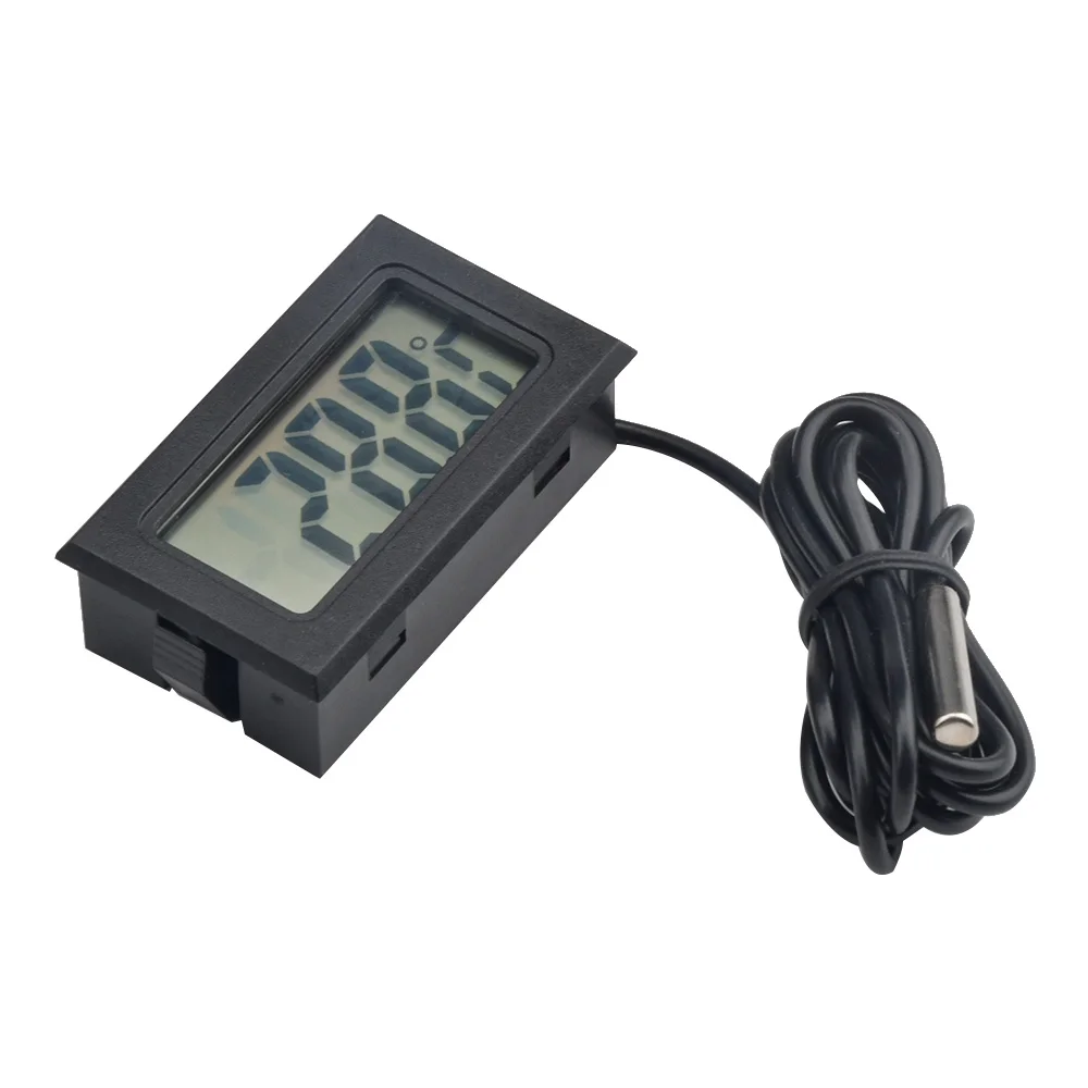 Mini Sensor Digital LCD para interior, medidor de temperatura conveniente, termómetro, medidor de temperatura de baño de agua de Acuario, FY-10 - imagen 2