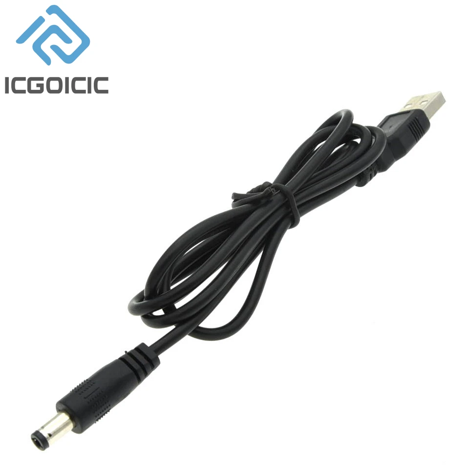 Cable de alimentación USB a DC5.5 * 2,1mm 5V9V12V Cable de refuerzo Cable USB para placa de desarrollo Uno-r3 Esp8266 Esp32 - imagen 4