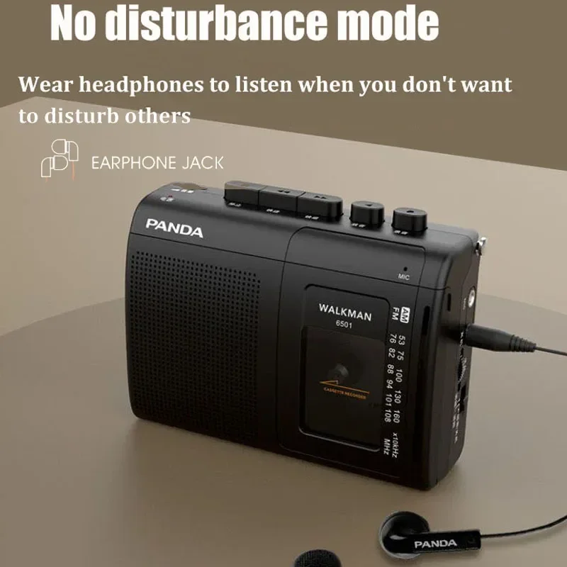 Nuevo reproductor de cinta 6501, Walkman Retro, reproductor individual, grabadora de cinta, altavoz portátil, Radios FM/AM, reproductor de Cassette de Audio - imagen 4