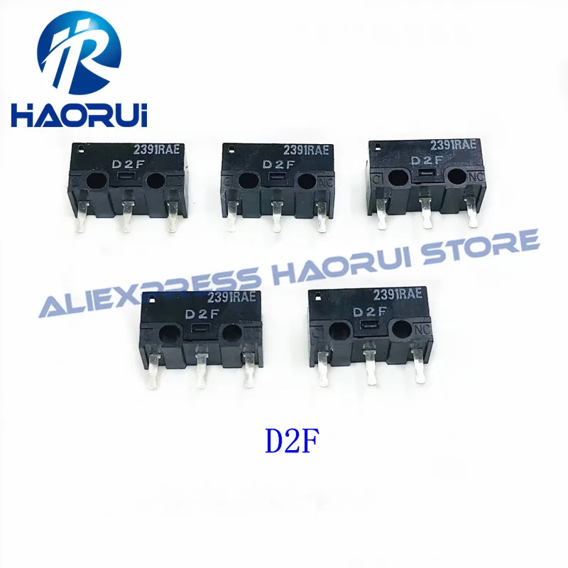 Microinterruptor D2F de ratón japonés, 10 piezas, adecuado para steelseries rival 300 310 logitech G304 G305, botón de ratón de ordenador