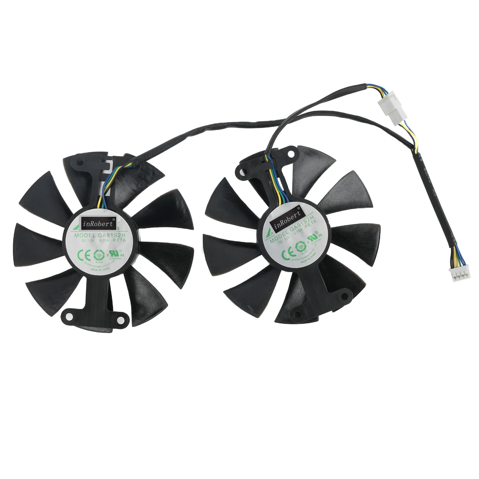 Ventilador de refrigeración para tarjeta de vídeo, Enfriador de 85MM GA91B2U GA91S2U RX580 GPU para PowerColor Radeon Red Dragon AX RX 480 470 580 - imagen 4