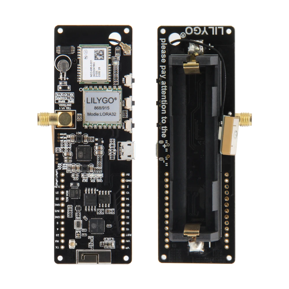 LILYGO® TTGO Meshtastic T-Beam V1.2 ESP32 LoRa Placa de desarrollo 433MHz 868MHz 915MHz 923MHz WiFi BLE GPS pantalla OLED AXP2101 - imagen 2
