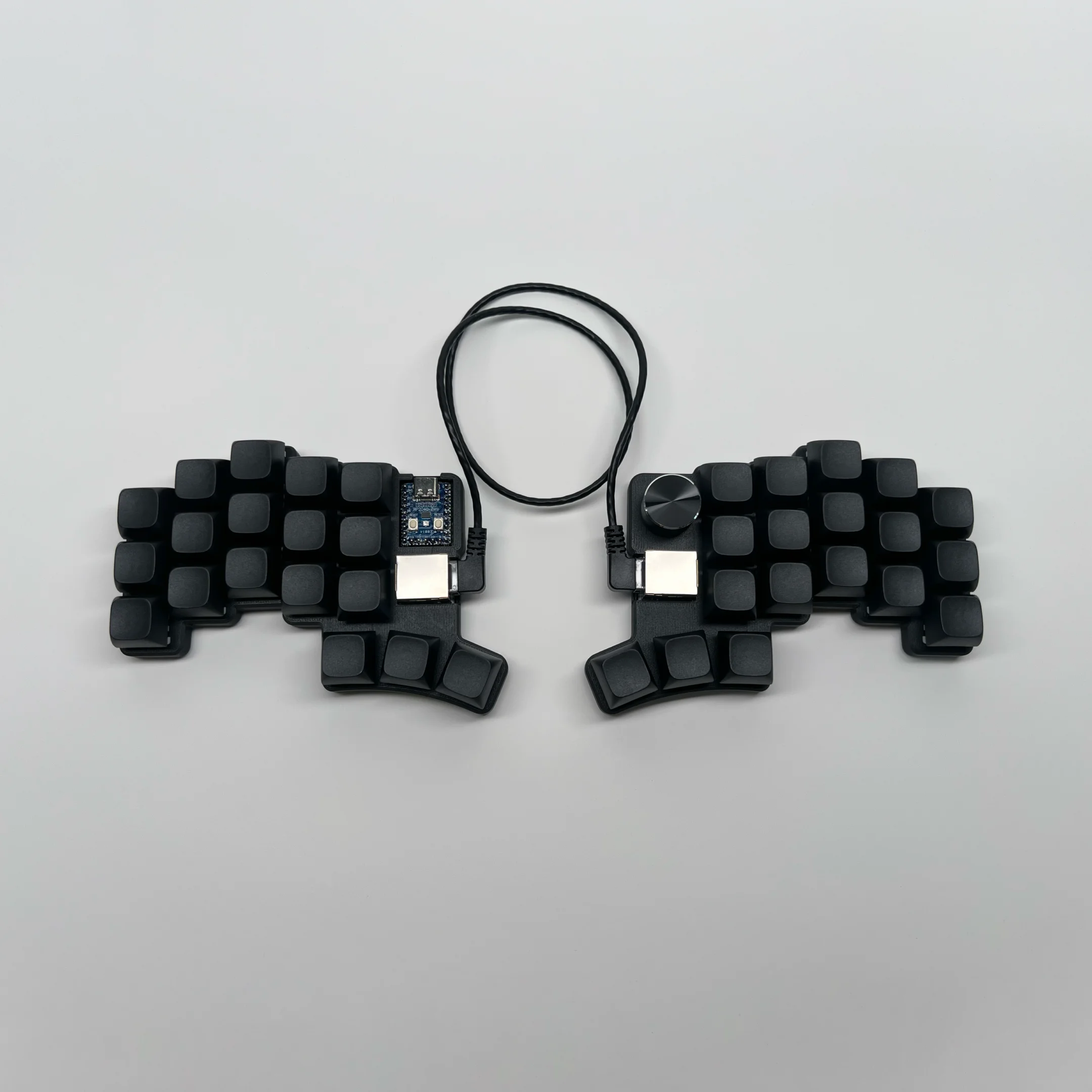 Cheapino V2 teclado dividido con cable Vial de intercambio en caliente teclado mecánico ergonómico juego MX interruptores QMK Firmware pre-soldado Kit de bricolaje - imagen 4