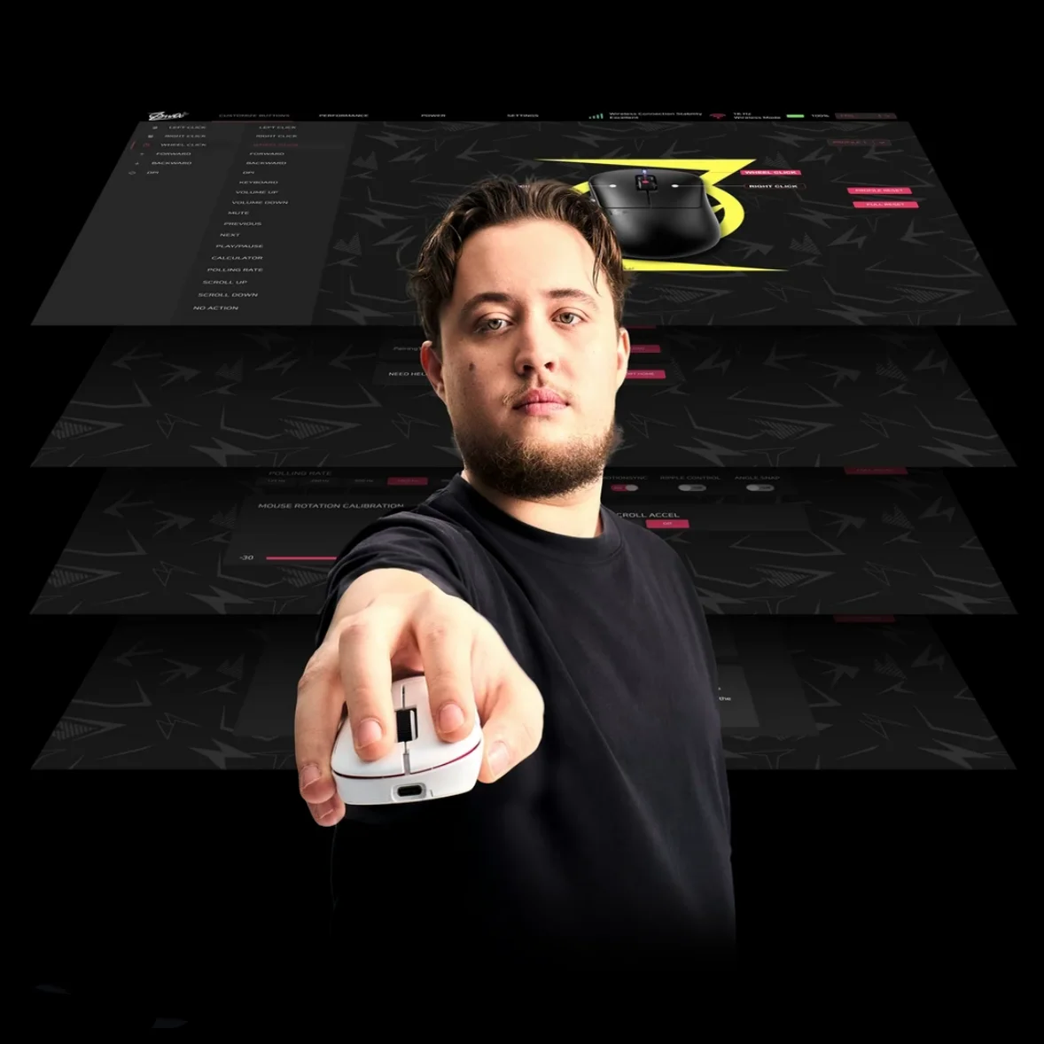 Ratón para juegos Pulsar x ZywOo, modo Dual, inalámbrico, 2,4G, 8k, 32000DPI, Sensor ergonómico, ligero, personalizado, accesorios para Pc, ordenador portátil - imagen 3