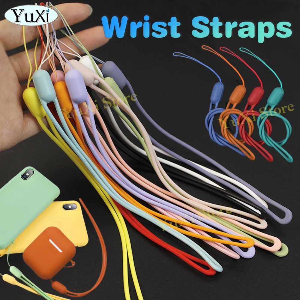 Funda de silicona con soporte para rastreador de llaves y Collar antipérdida para perros y gatos, funda protectora suave con cordón de mano para teléfono, 1 ud. - imagen 5