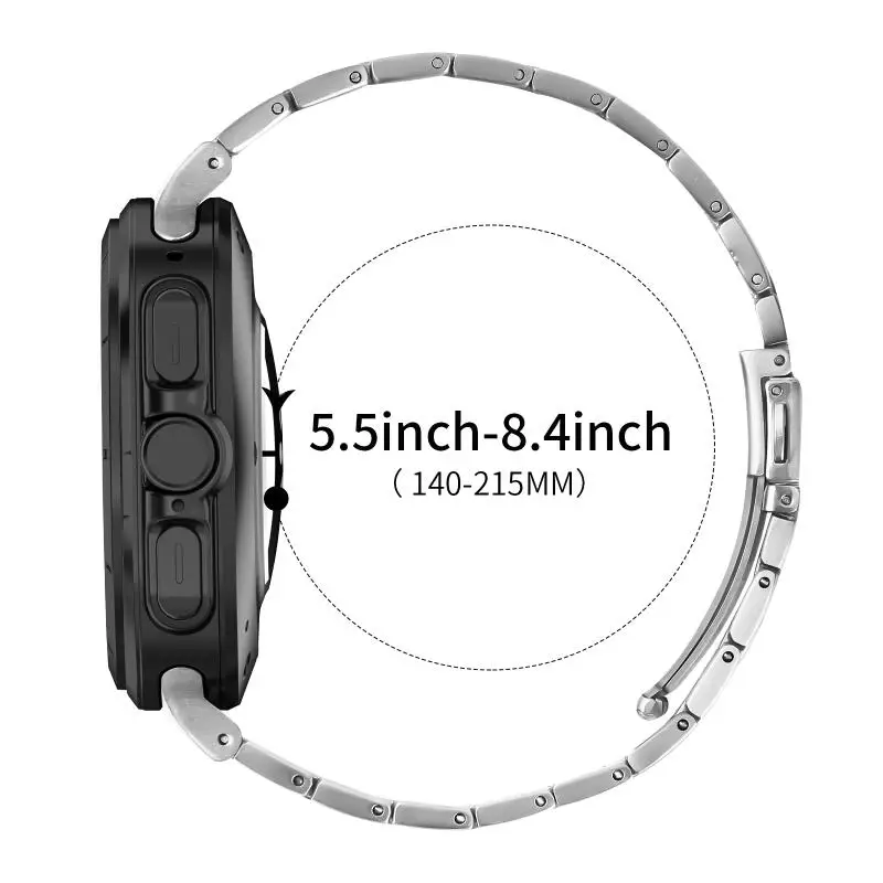 Correa de acero inoxidable para Samsung Galaxy Watch Ultra 47mm pulsera de repuesto sin huecos para Samsung Galaxy Watch 7 Ultra 47mm - imagen 4