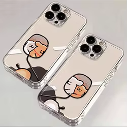 Funda iPhone 16 cachorros antigolpes con protector pantalla