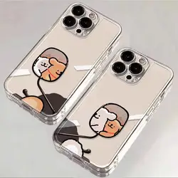 Funda iPhone 16 cachorros antigolpes con protector pantalla