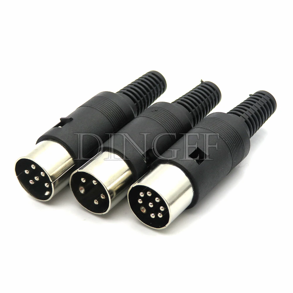 Adaptador de Panel de terminal S, conector de Cable MIDI hembra y macho, 3, 4, 5, 6, 7 y 8 pines, lote de 2 unidades - imagen 3