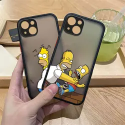 Funda de teléfono mate divertida The S-Simpsons para HUAWEI P40 MATE 20 30 NOVA 3I 4 7 7I 6 Y70 Y70S Y6P Y9 HONOR 20 70 90 X7 X8 TPU