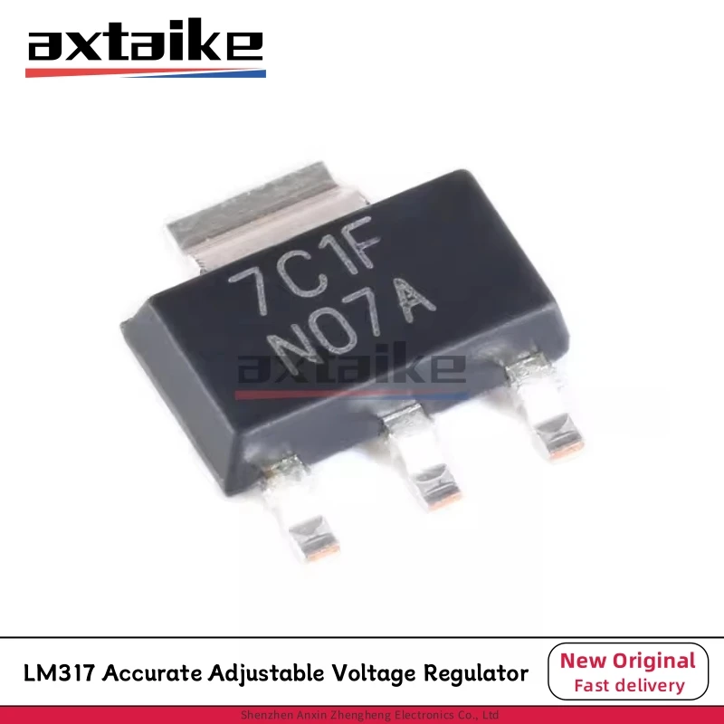 10 Uds LM317AEMPX SOT-223 N07A NO7A LM317AEMP LM317AEMPX/NOPB LM317 1,25 V-37V 1.5A 1% regulador de voltaje ajustable preciso IC
