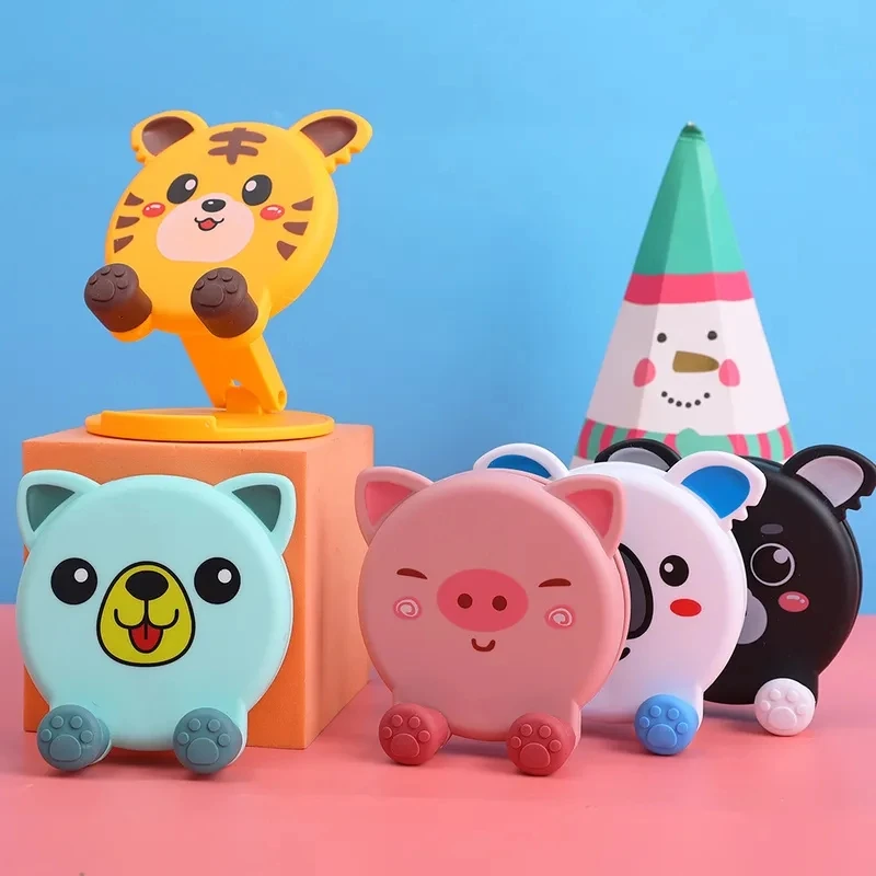 Bonito soporte creativo para teléfono móvil, soporte para teléfono móvil ajustable en ángulo y altura, soporte plegable para tableta, Compatible con Wi - imagen 3