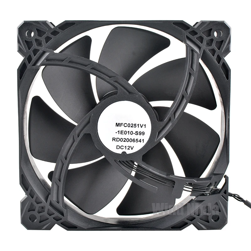 MFC0251V1-1E010-S99 12cm 120mm ventilador 120x120x25mm DC12V dos ventiladores de refrigeración para fuente de alimentación tarjeta gráfica refrigeración por agua - imagen 4