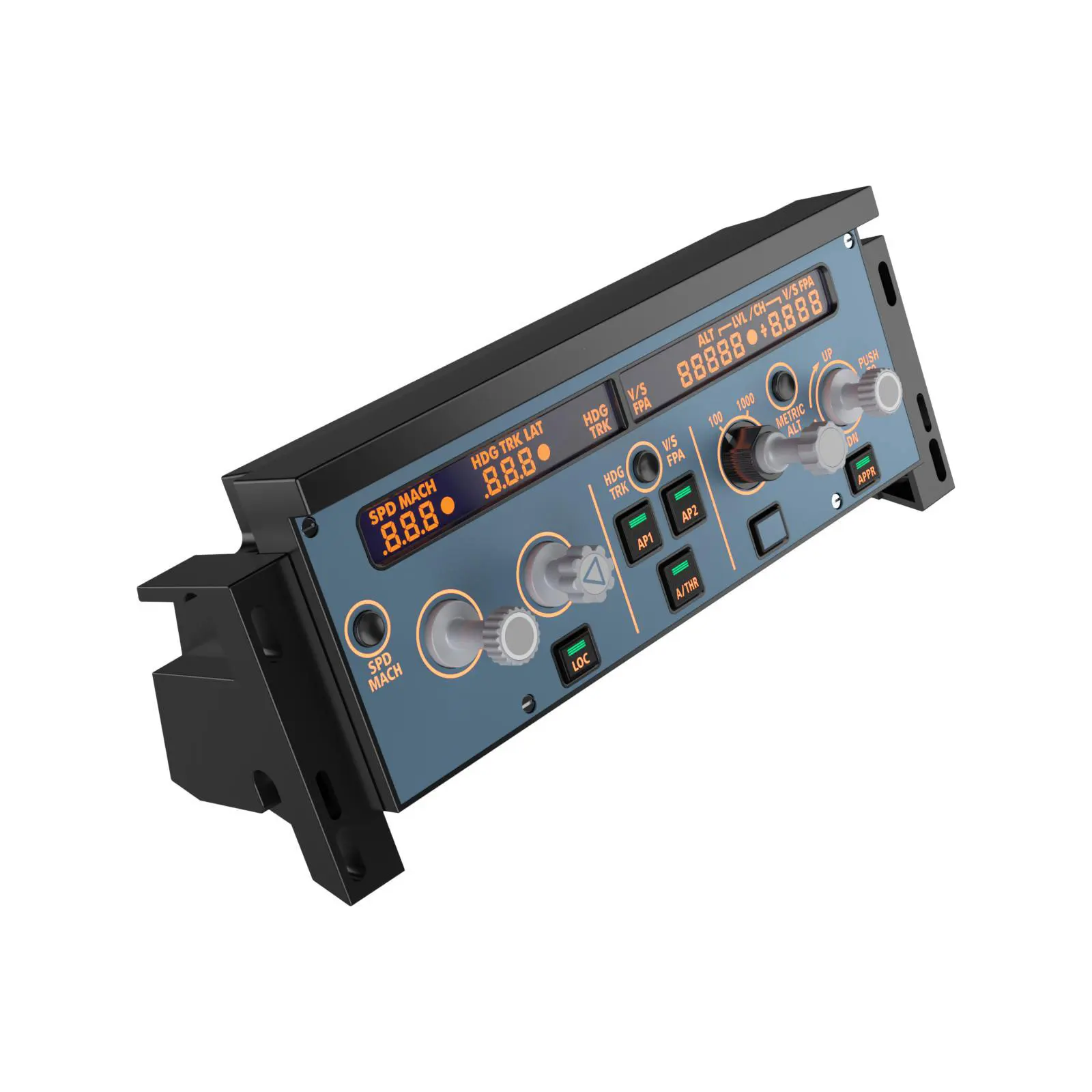 Simplayer WINWING A320 FCU Unidad de control de vuelo Panel X-Plane MSFS2020 Simulador de juego Modo de conducción dual Soporte para SIMAPP Plug a - imagen 4