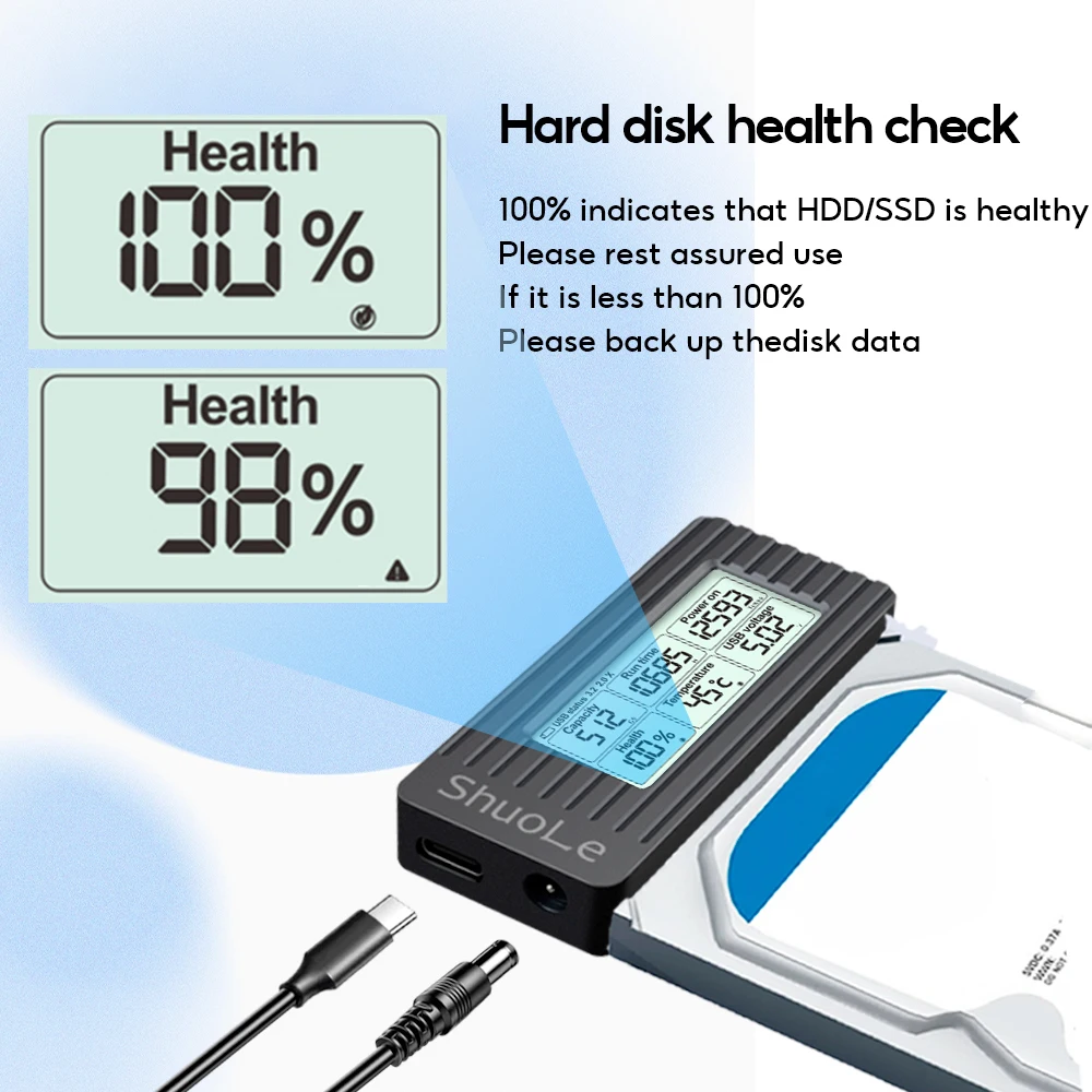 Cable convertidor adaptador USB a SATA, convertidor USB 3,2 3,0 a SATA para disco duro SSD HDD de 2,5 pulgadas, accesorios adaptadores externos - imagen 3