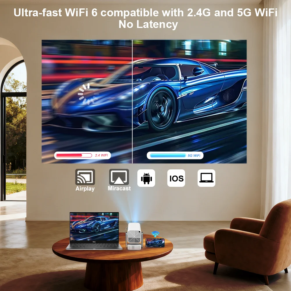 ThundeaL TD80 Pro Proyector Portátil Full HD 1080P 4K WIFI Android - imagen 3