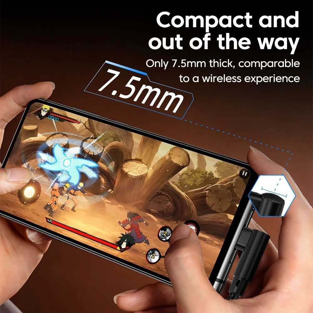 Cable USB a Tipo-c 120W 6A Ángulo Recto 90 °   Línea de datos de carga rápida trenzada de nailon para teléfono móvil con codo para Samsung Huawei Honor - imagen 2