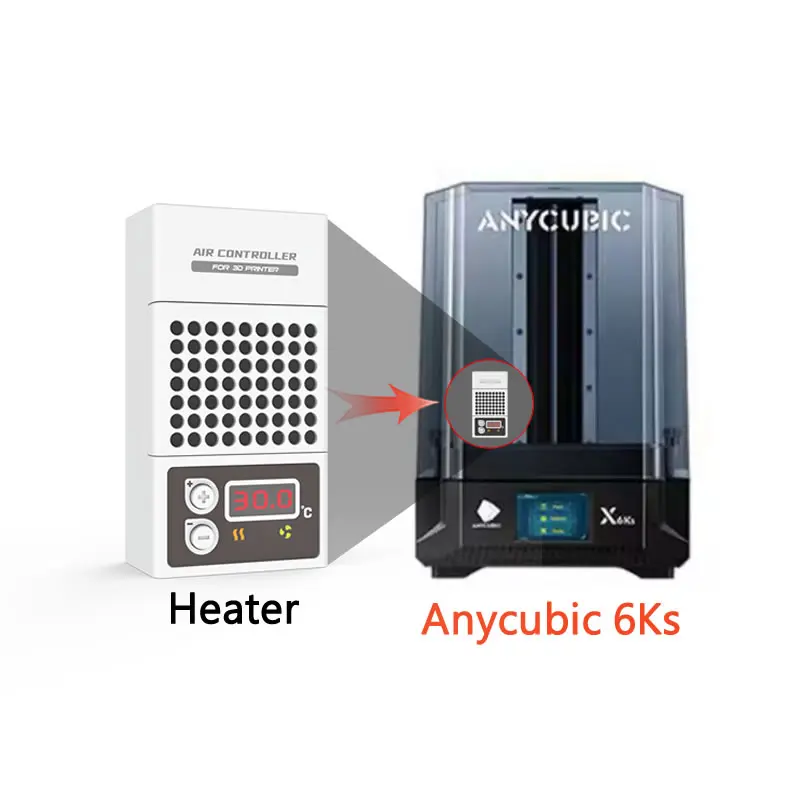 Calentador Mini para impresora 3D Anycubic 6Ks, controlador de temperatura de impresora 3D de resina - imagen 2