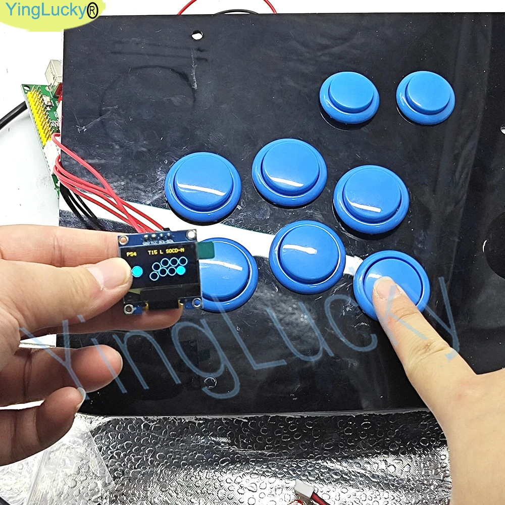 Pantalla Oled de 0,96 pulgadas 1306 para retardo cero Raspberry Pi Pico Arcade codificador USB SSD con pantalla serie IIC I2C azul/amarillo - imagen 2