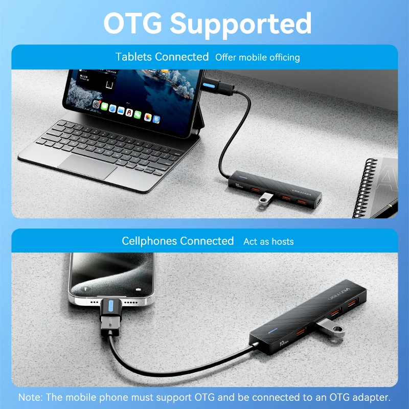 Vention Hub USB-C 3.2 Multipuerto para PC y MacBook - imagen 3