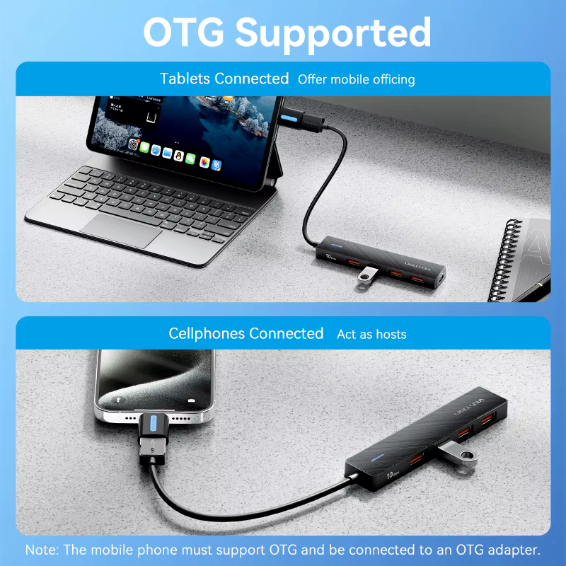 Vention Hub USB-C 3.2 Multipuerto para PC y MacBook - imagen 3