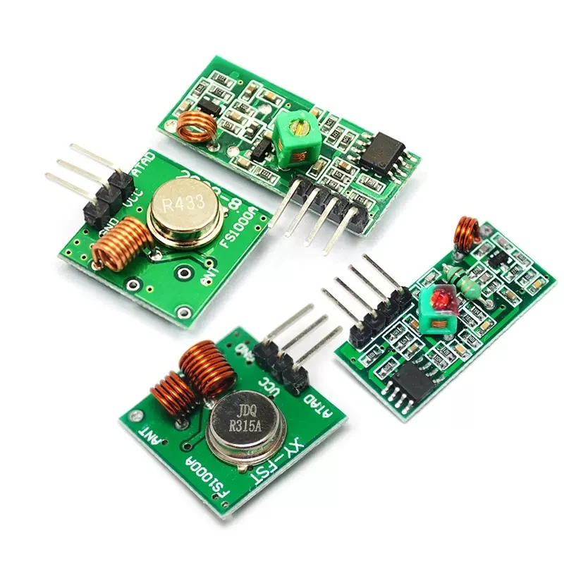 Kit de enlace de módulo de transmisor y receptor RF para electrónica inteligente, 433Mhz, para arduino/ARM/MCU WL diy, 315MHZ/433MHZ, inalámbrico - imagen 2